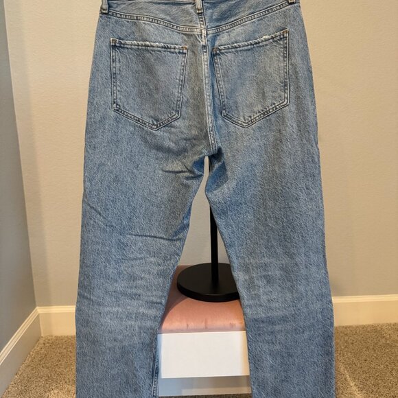 Agolde Riley High Rise Straight Crop Jeans size 27 - Picture 6 of 6